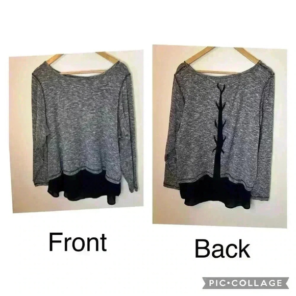 Valerie Stevens Sweaters - Valerie Stephens Back Crew Neck Lightweight Sweater with Back Tie Detail and Und